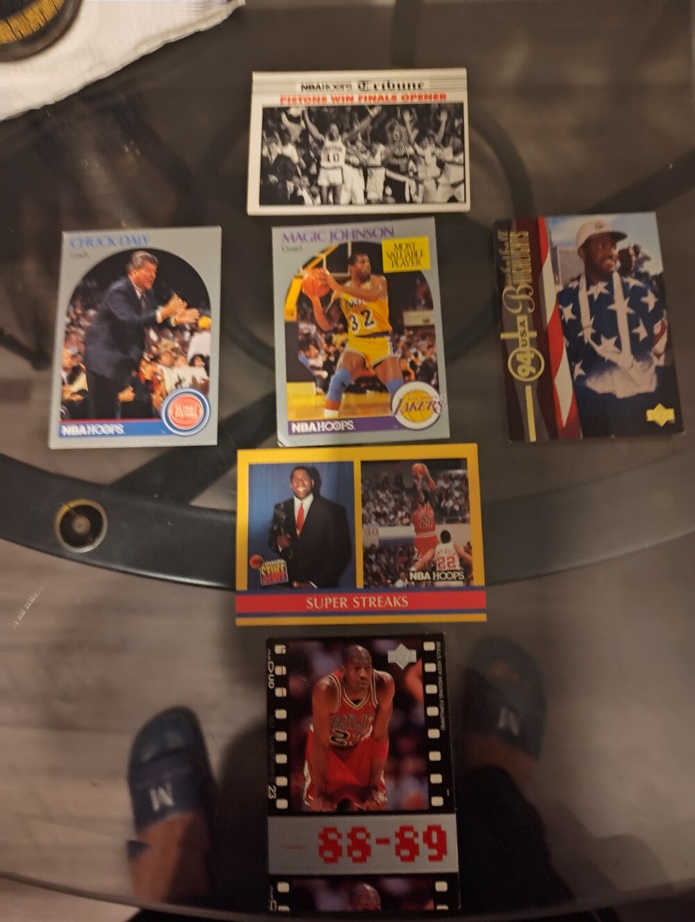 Front & Back Photos 6 Piece Basketball Trading Card Lot - Multicolor